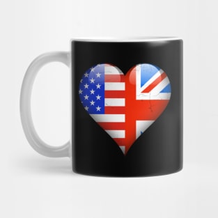 Half American Half British - Gift for British From Great Britain Mug